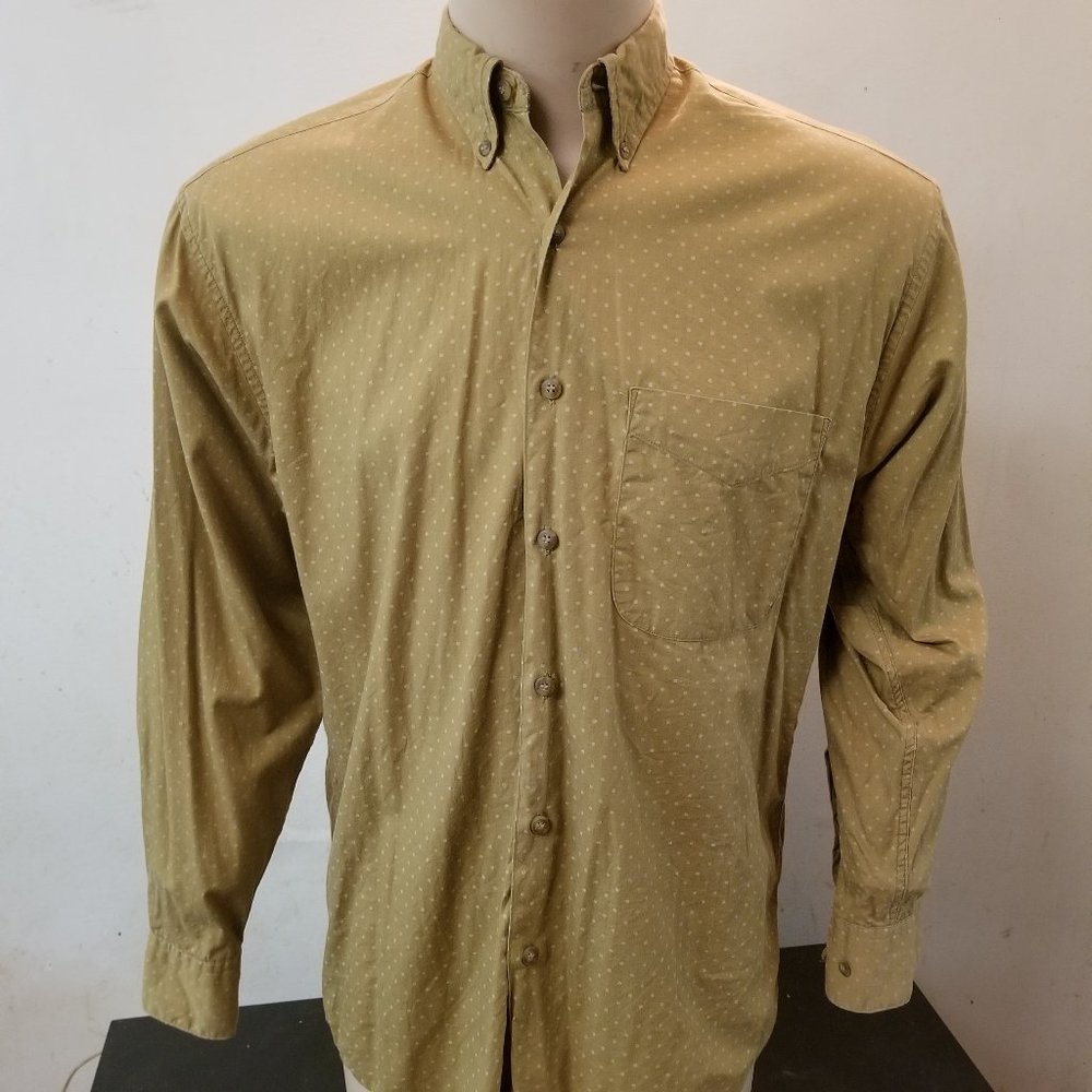 Men's Khaki Polka Dot Print GAP Shirt